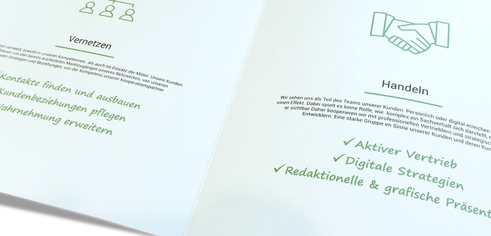 Gestaltung Firmen-Prospekt Folder Bielefeld