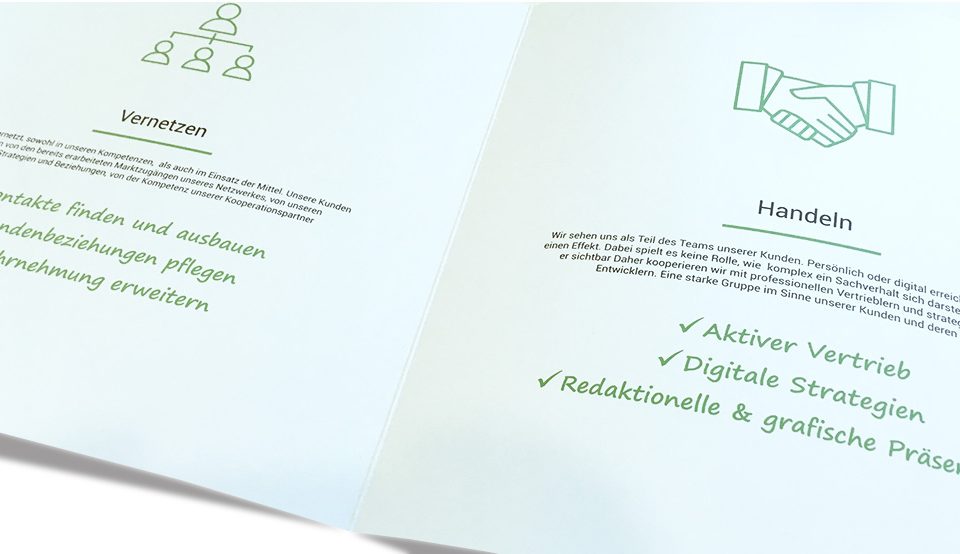 Gestaltung Firmen-Prospekt Folder Bielefeld