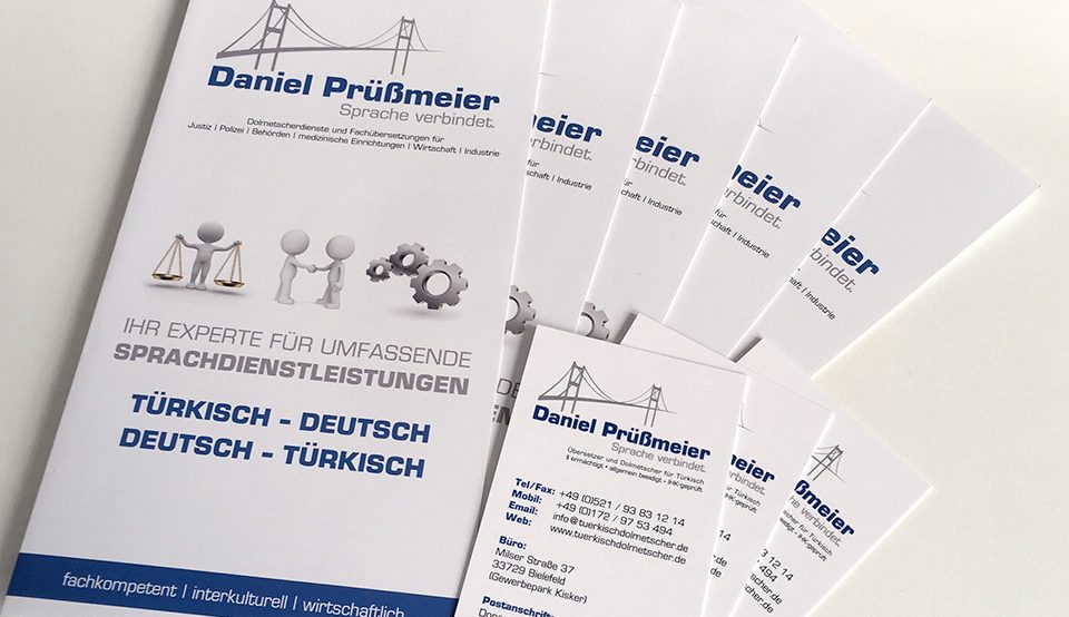 Visitenkarten und Werbeflyer Bielefeld günstiger Druck und Gestaltung
